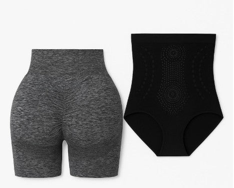 Combo de 1 Faja Corset Reductora y 1 Short de Yoga Negro